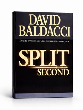 Bestseller Crime Novel SPLIT SECOND David Baldacci Hardcover Book Club Suspense